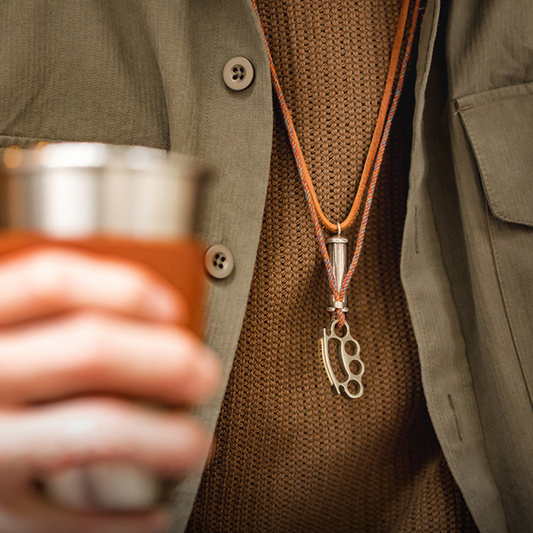 Tibetan Brass Knuckle Necklace