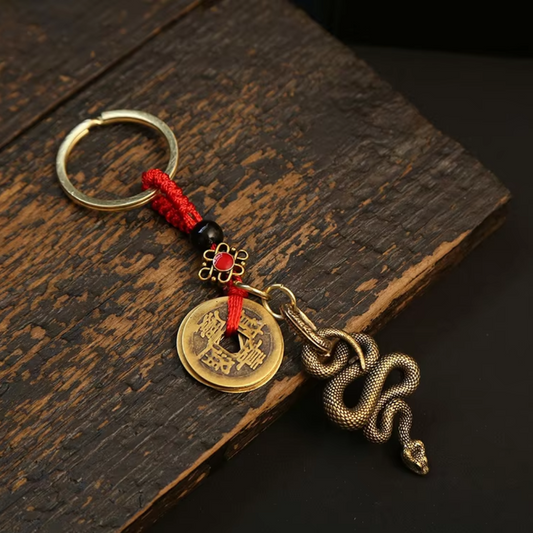 2025 Year of the Snake Lucky Pendant Keychain