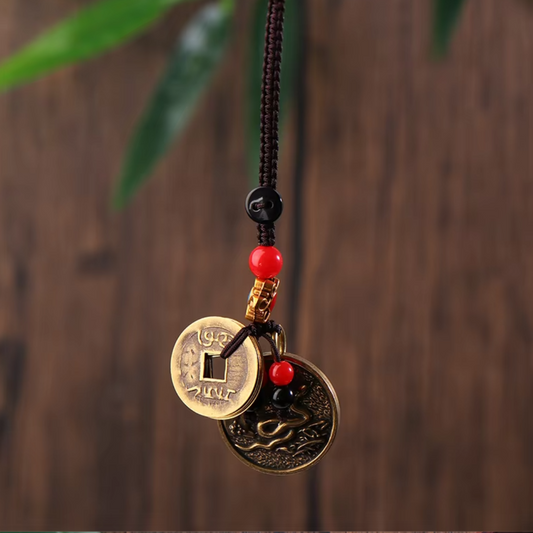 2025 Year of the Snake Brass Coin Keychain