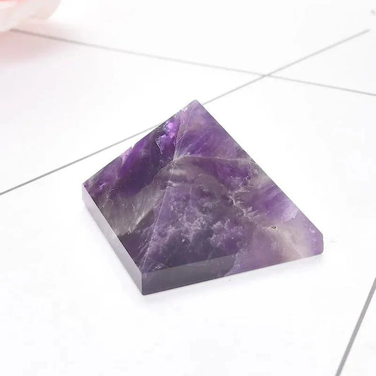 Amethyst Reiki Healing Pyramid