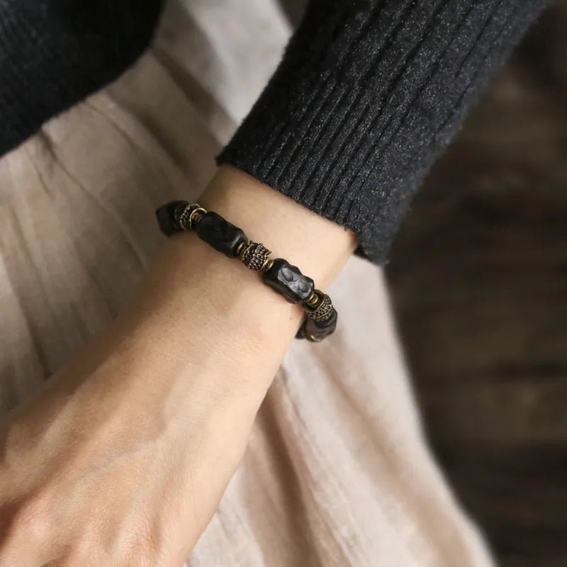 Anti-Evil Black Wood Bracelet