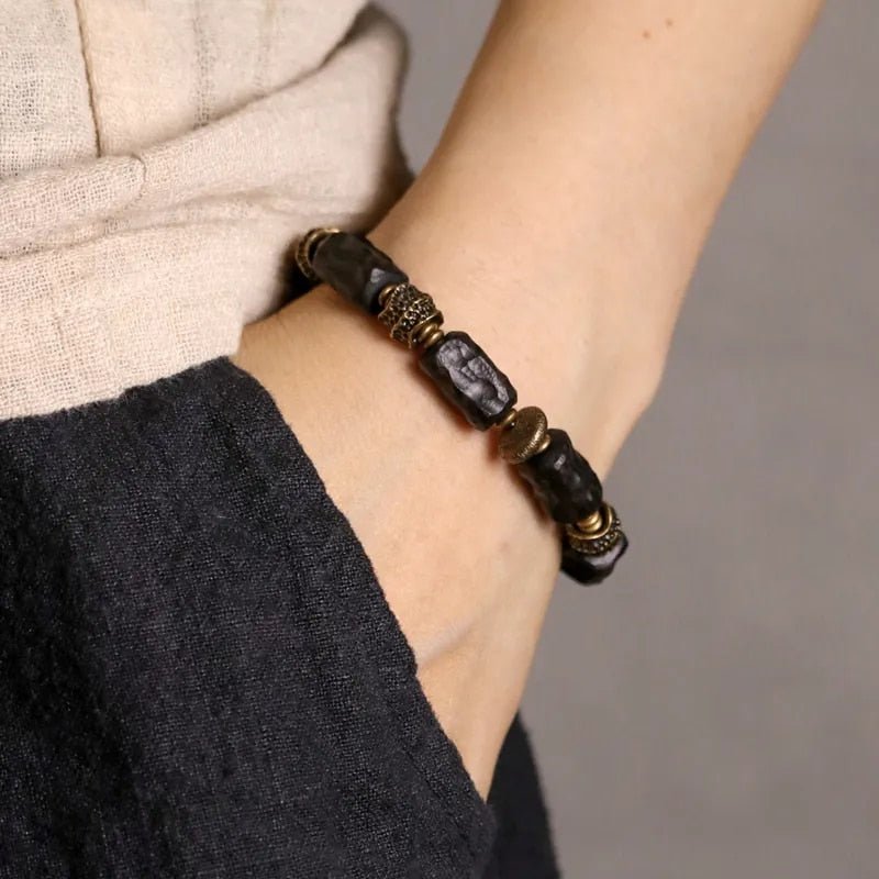 Anti-Evil Black Wood Bracelet