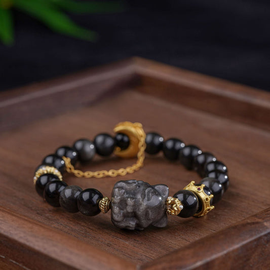 Black Obsidian Protection Bracelet