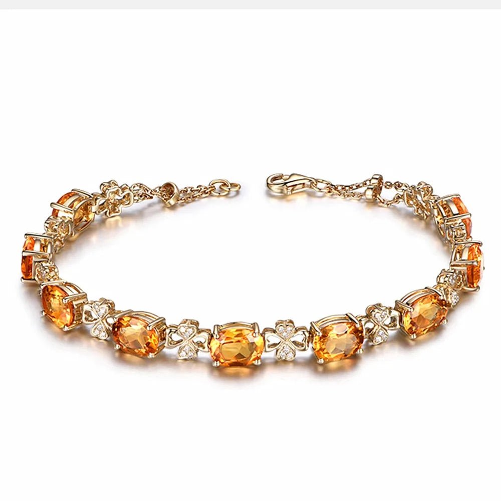 Citrine Charm Bracelet