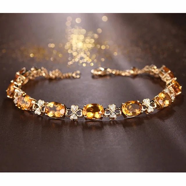 Citrine Charm Bracelet