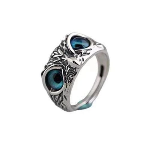 Feng Shui Owl Good Luck Ring