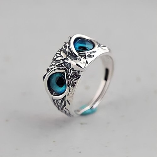 Feng Shui Owl Good Luck Ring