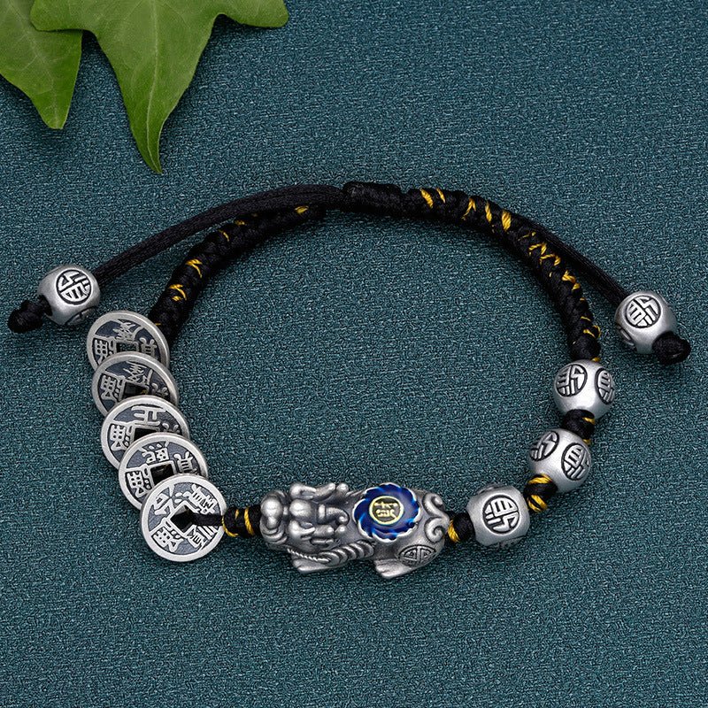 Five Emperor Coins Fortune Pixiu Bracelet