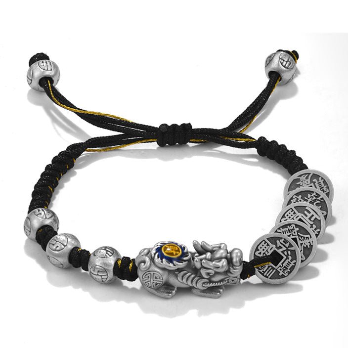 Five Emperor Coins Fortune Pixiu Bracelet