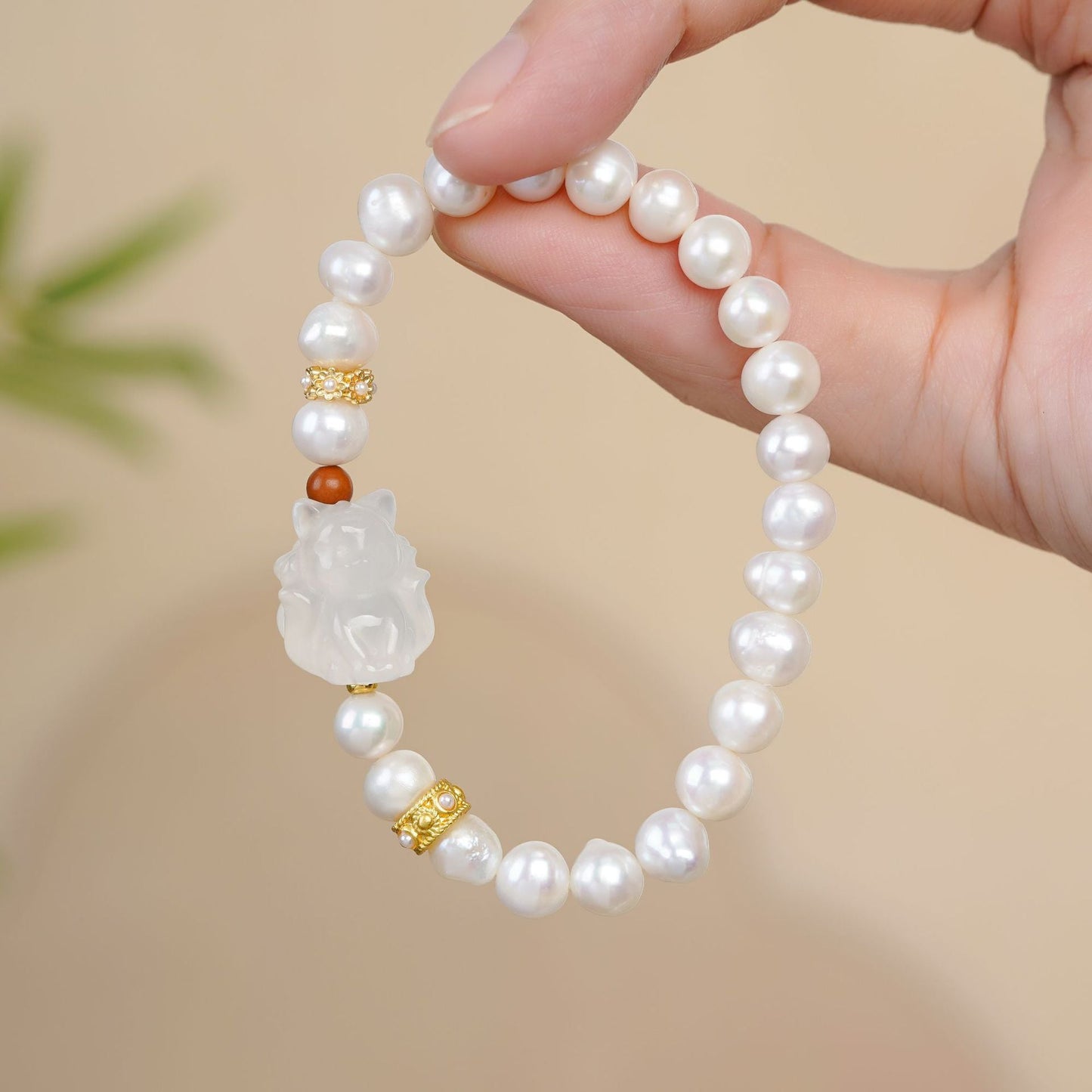 Freshwater Pearls Charm Bracelet