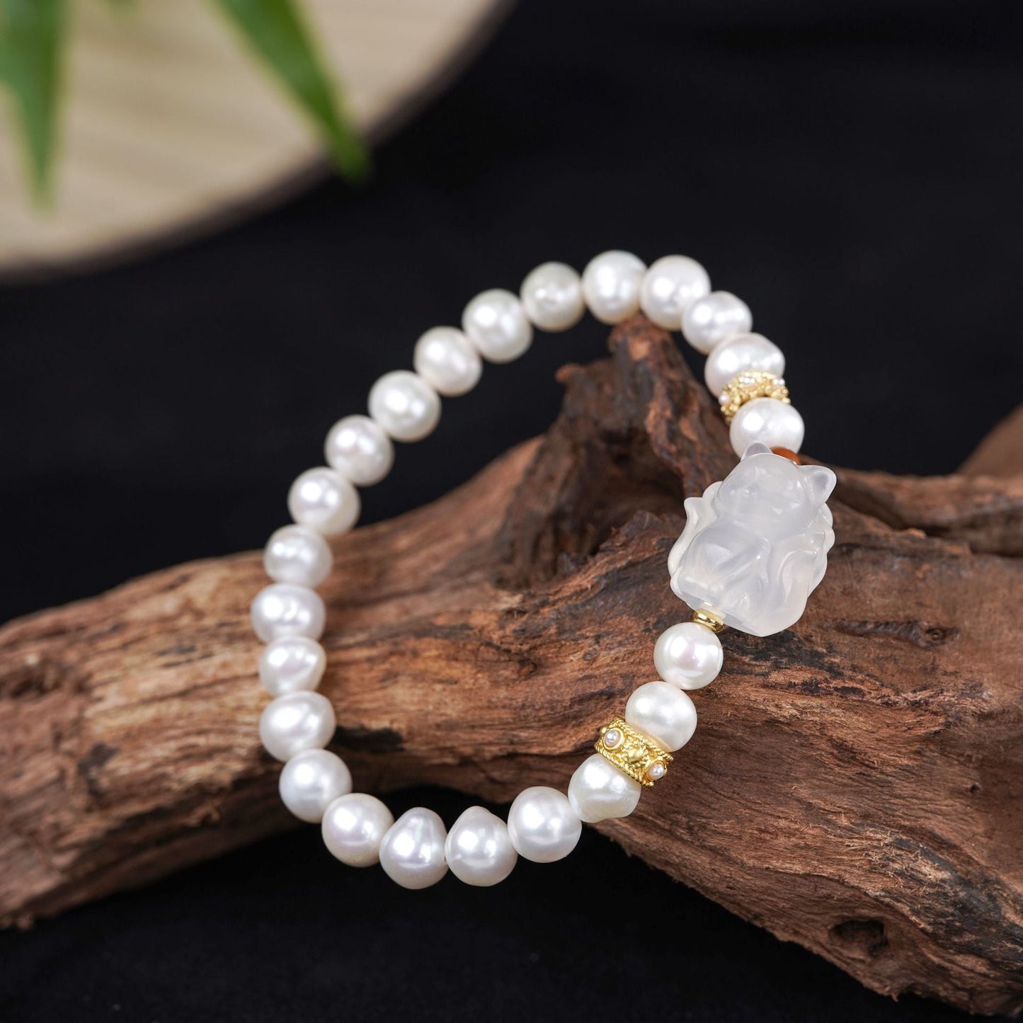 Freshwater Pearls Charm Bracelet