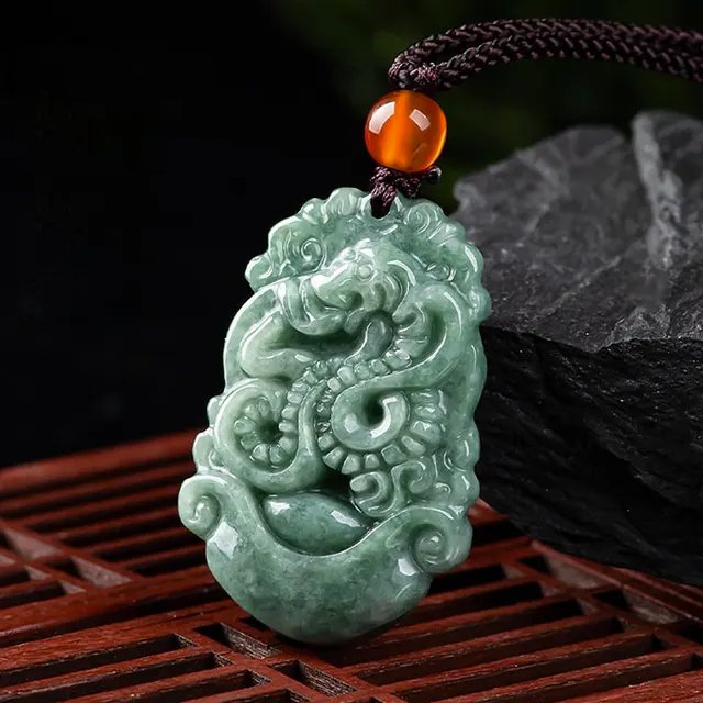 Jadeite Good Luck Necklace - Buddha Power Store