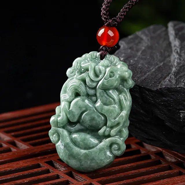 Jadeite Good Luck Necklace - Buddha Power Store