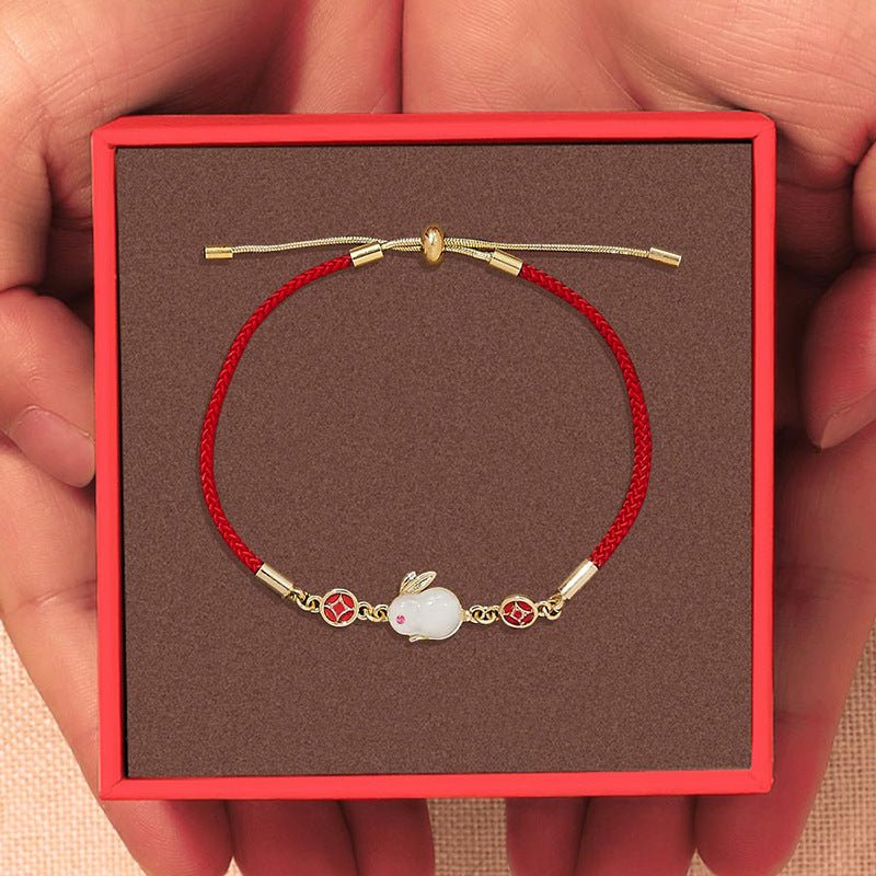 Red Rope Little Money Rabbit Bracelet