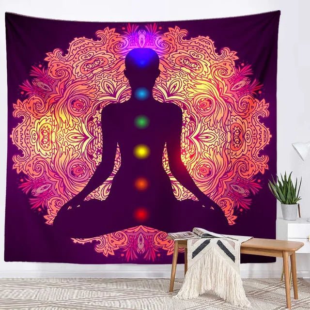 Seven Chakra Meditation Tapestry - Buddha Power Store