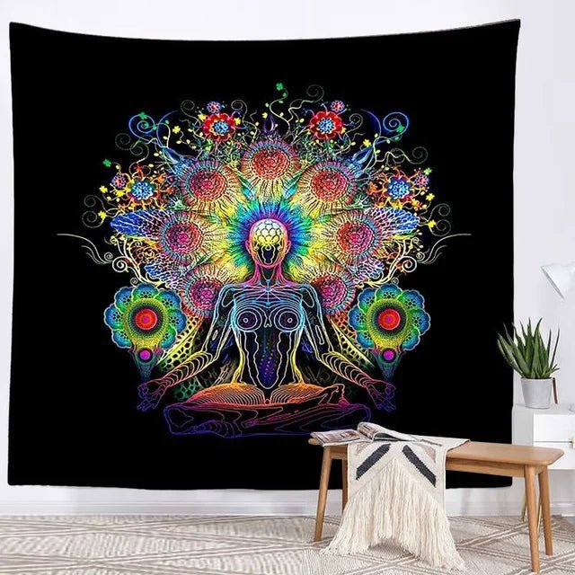 Seven Chakra Meditation Tapestry - Buddha Power Store